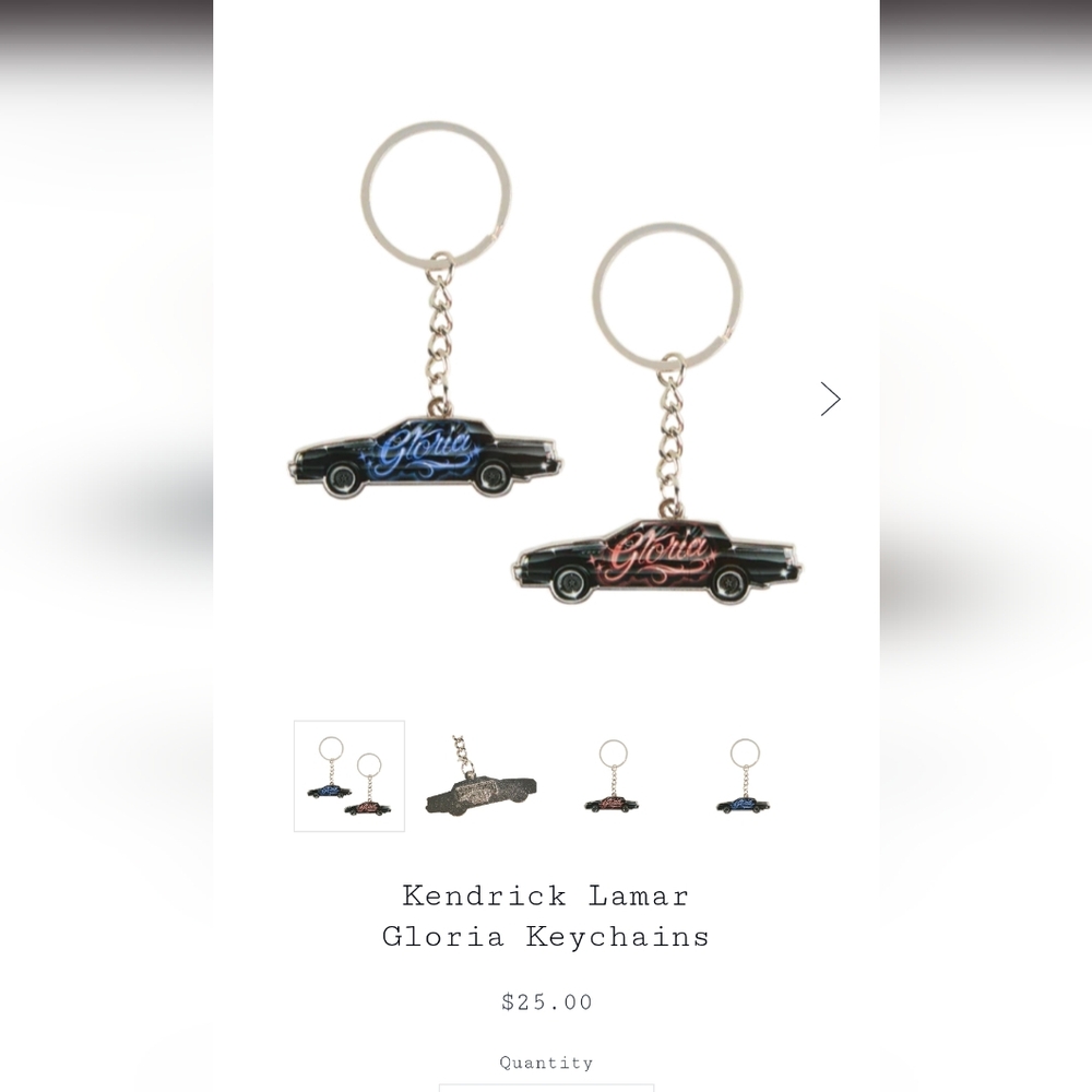 Kendrick Lamar Tour Keychains